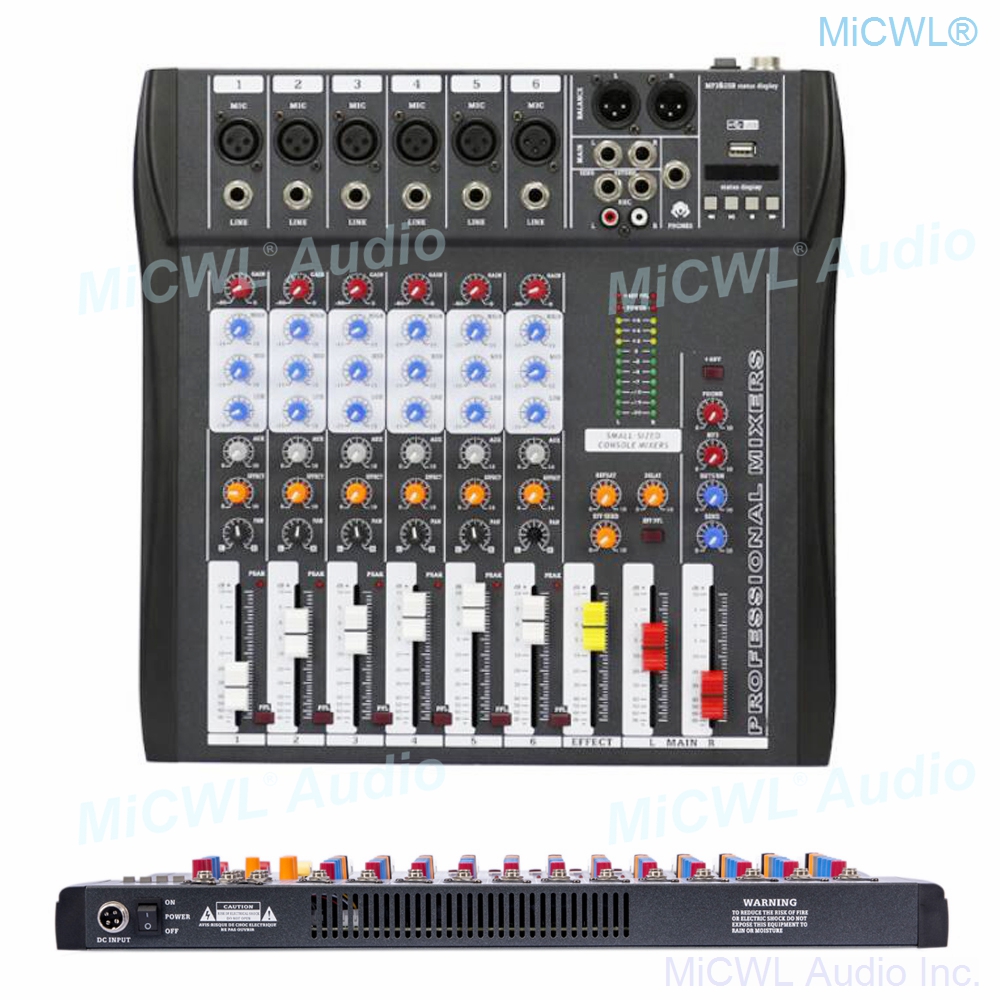Mix Audio Music - خلاط الصوت MiCWL 6 قناة بلوتوث