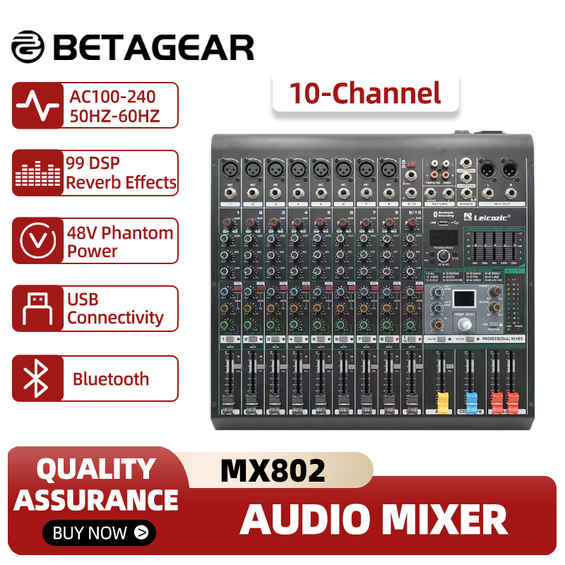Mix Audio Music - وحدة تحكم خلط Leicozic MX802 10