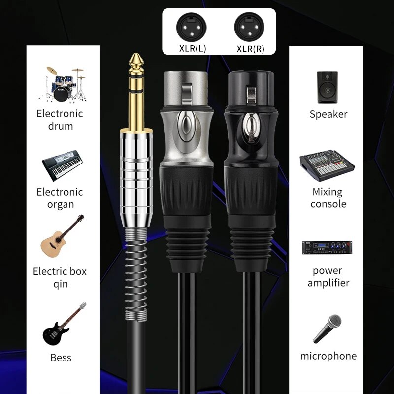 كابل YYTCG-HiFi لمكبر الصوت ال - مراجعة Audio Music Mixer وسعره