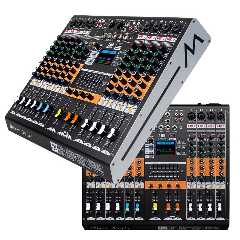 خلاط صوت GAX-HLM80 أخضر اللون  - مراجعة Audio Music Mixer وسعره