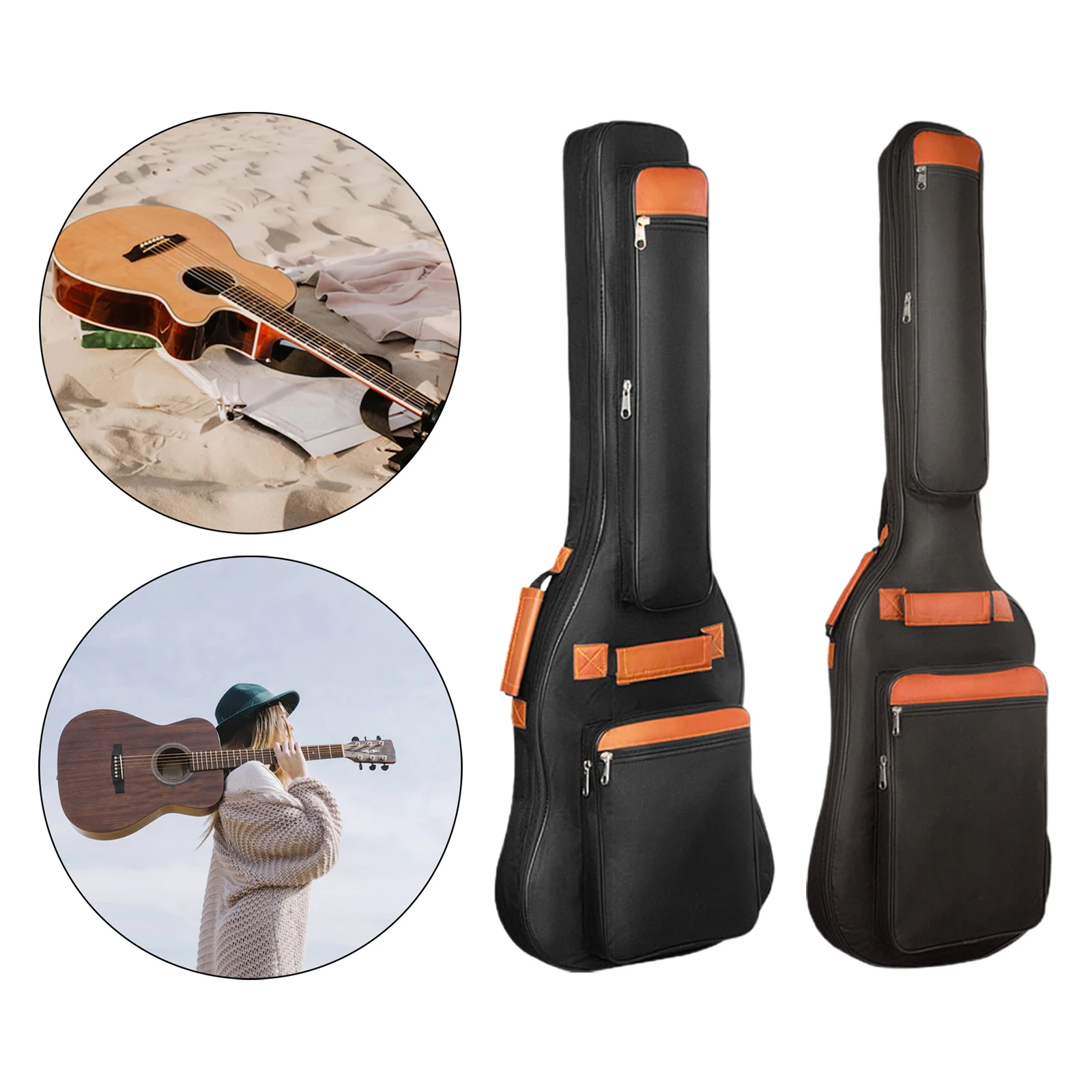 حقيبة جيتار كهربائي وبيس مبطنة - مراجعة Case Guitar Gig Bag وسعره
